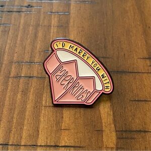 Taylor Swift Enamel Pin Paper Ring